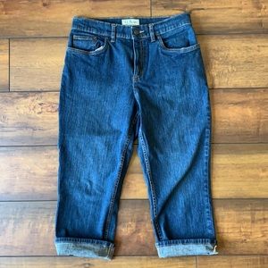 L.L.Bean Classic fit straight capris 10 regular